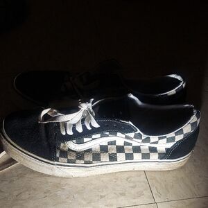 Vans Classic Black and White Checkered Sneakers